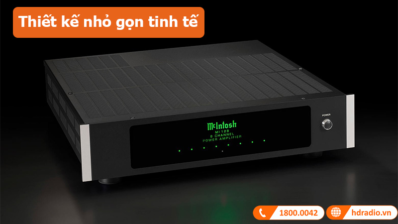 Power Amply McIntosh MI128 thiết kế nhỏ gọn tinh tế