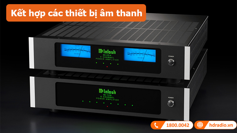 Power Amply McIntosh MI128 ứng dụng thực tế 