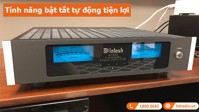 Power Amply McIntosh MI254 tính năng tự động bật tắt thông minh