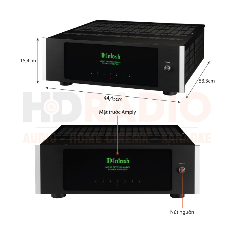 Chú thích Power Amply McIntosh MI347