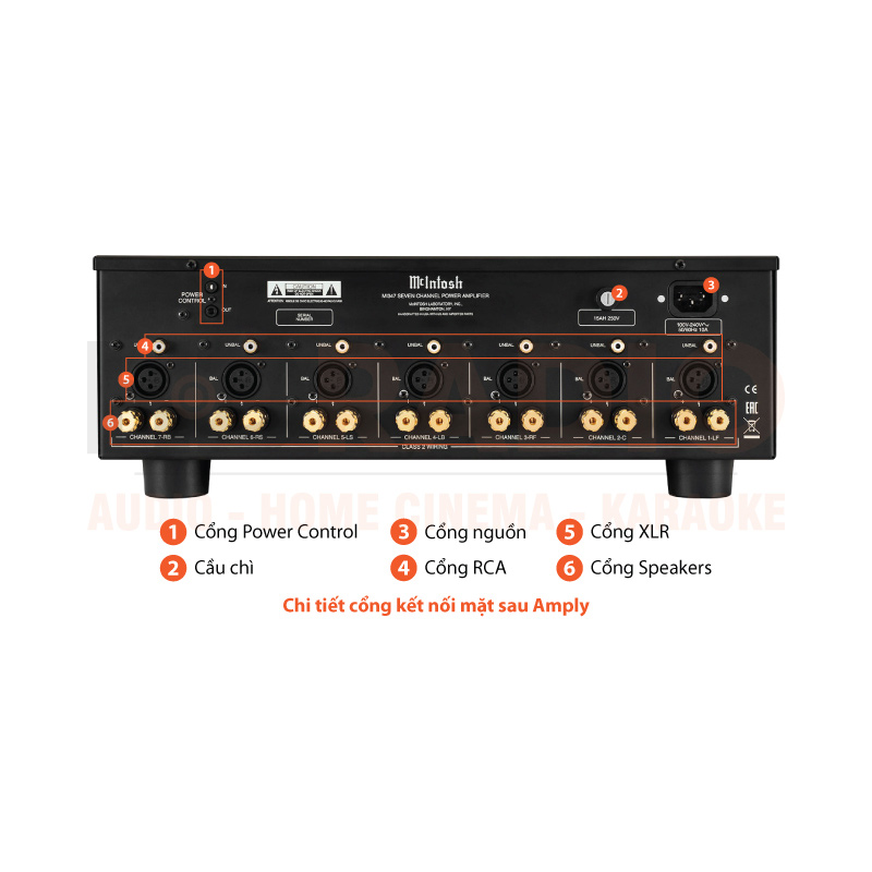 Chú thích Power Amply McIntosh MI347