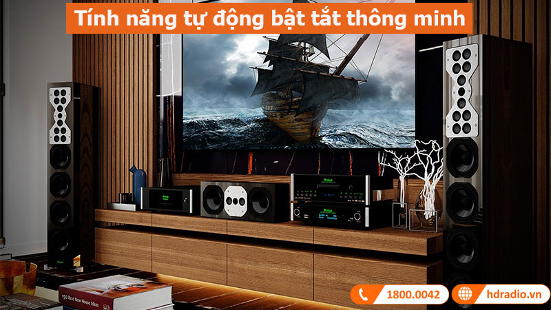 Power Amply McIntosh MI347 tính năng tự động bật tắt