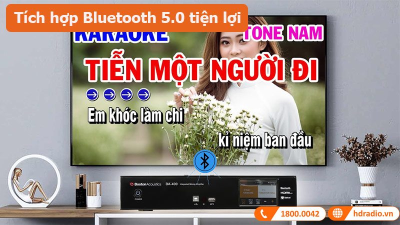 Amply Boston Acoustics BA400 bluetooth 5.0