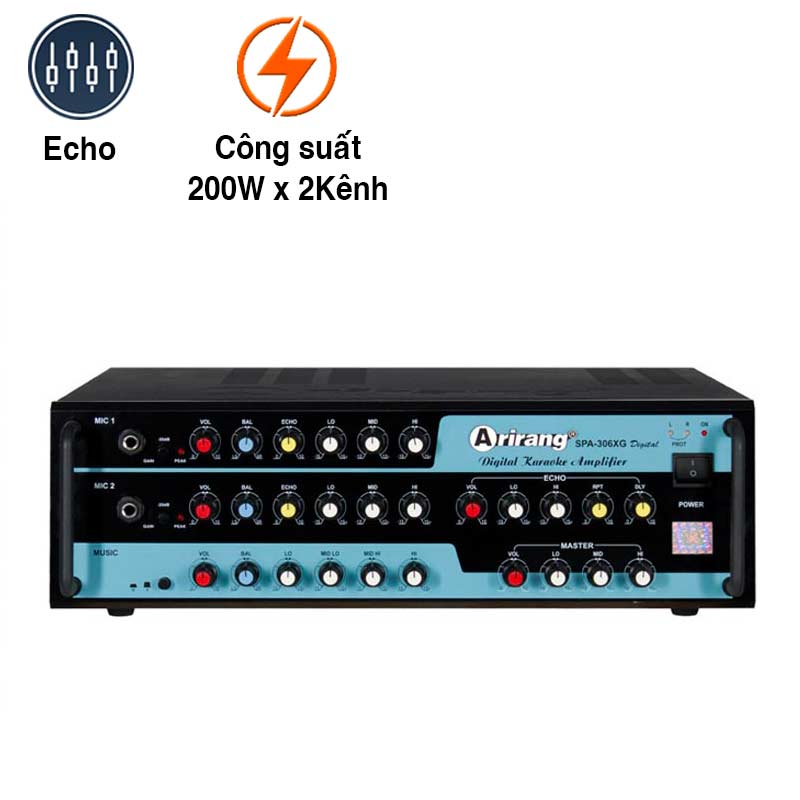 Amply Arirang SPA-306XG Digital (400W/2 Kênh, 9,2Kg)