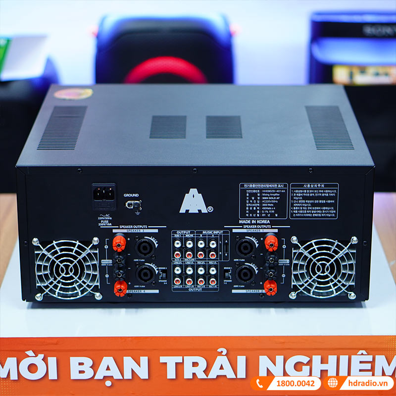 Amply Jarguar 506N Gold Digital, 1800W/4 Kênh, Bluetooth, Anti-Feedback-12