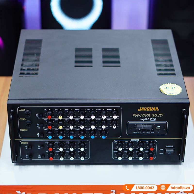 Amply Jarguar 506N Gold Digital, 1800W/4 Kênh, Bluetooth, Anti-Feedback-10