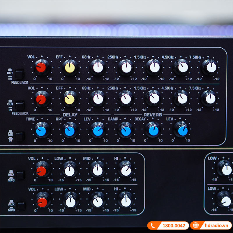 Amply Jarguar 506N Gold Digital, 1800W/4 Kênh, Bluetooth, Anti-Feedback-3