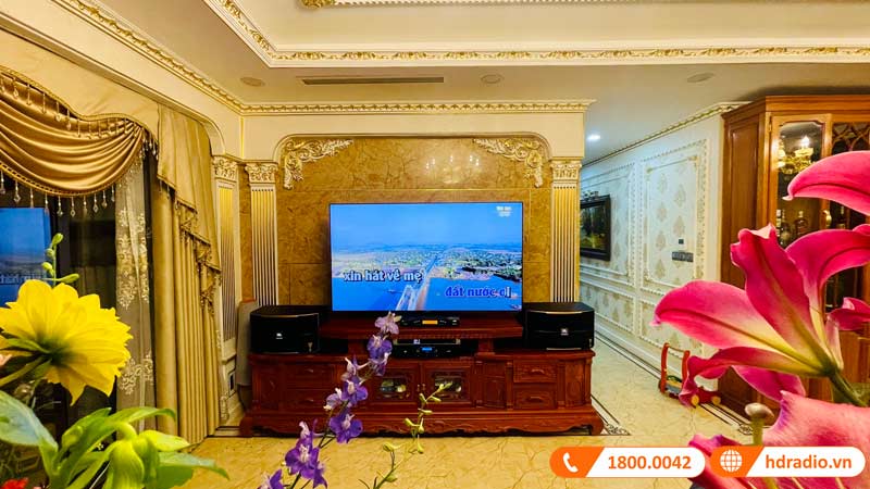 loa karaoke được hdradio lắp đặt