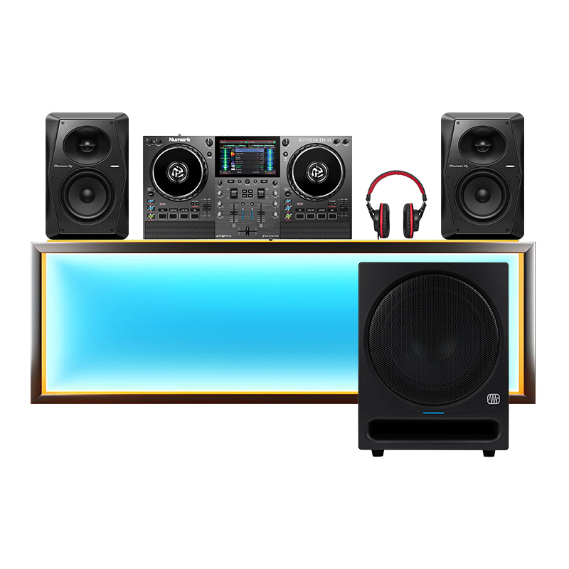 Dàn âm thanh DJ Numark, Pioneer, PreSonus DHD112 (Mixstream Pro Go, VM-50, HF175, Eris Pro Sub 10)