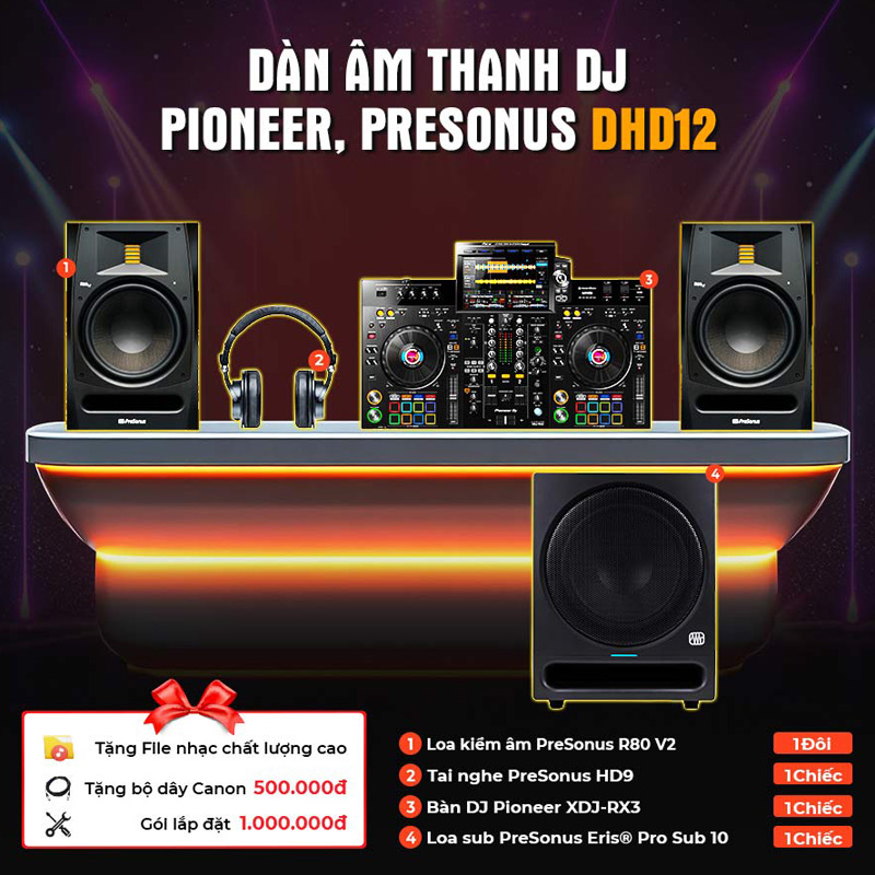 Dàn âm thanh DJ Pioneer, Presonus DHD12