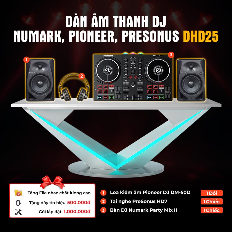 Dàn âm thanh DJ Numark, Pioneer, PreSonus DHD25