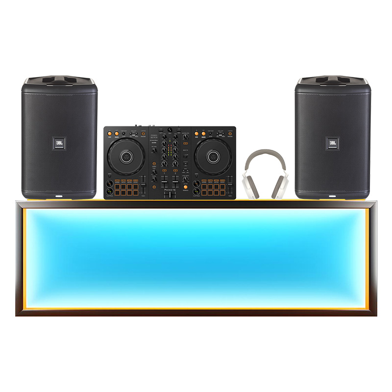 Dàn âm thanh DJ Pioneer, JBL, Sennheiser DHD278 (Pioneer DDJ-FLX4, JBL EON ONE Compact, Sennheiser Momentum 4 Wireless)