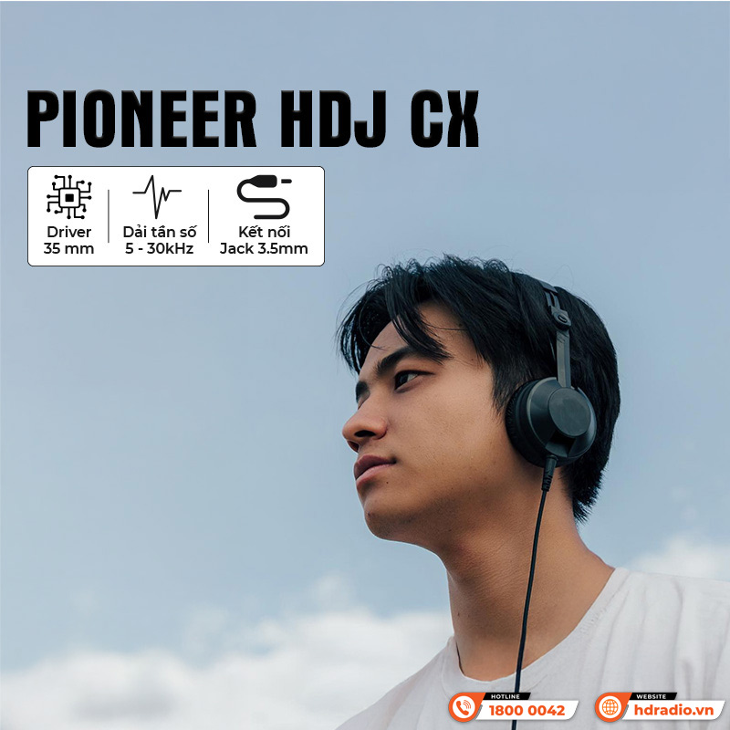 Tai nghe Pioneer HDJ CX