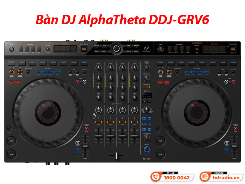 Bàn DJ AlphaTheta DDJ-GRV6