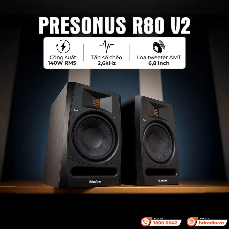 Loa kiểm âm PreSonus R80 V2 Loa kiểm âm PreSonus R80 V2