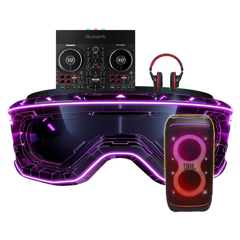 Dàn âm thanh DJ Numark, JBL DHD47 (Numark Party Mix Live, JBL PartyBox Stage 320, HF175)