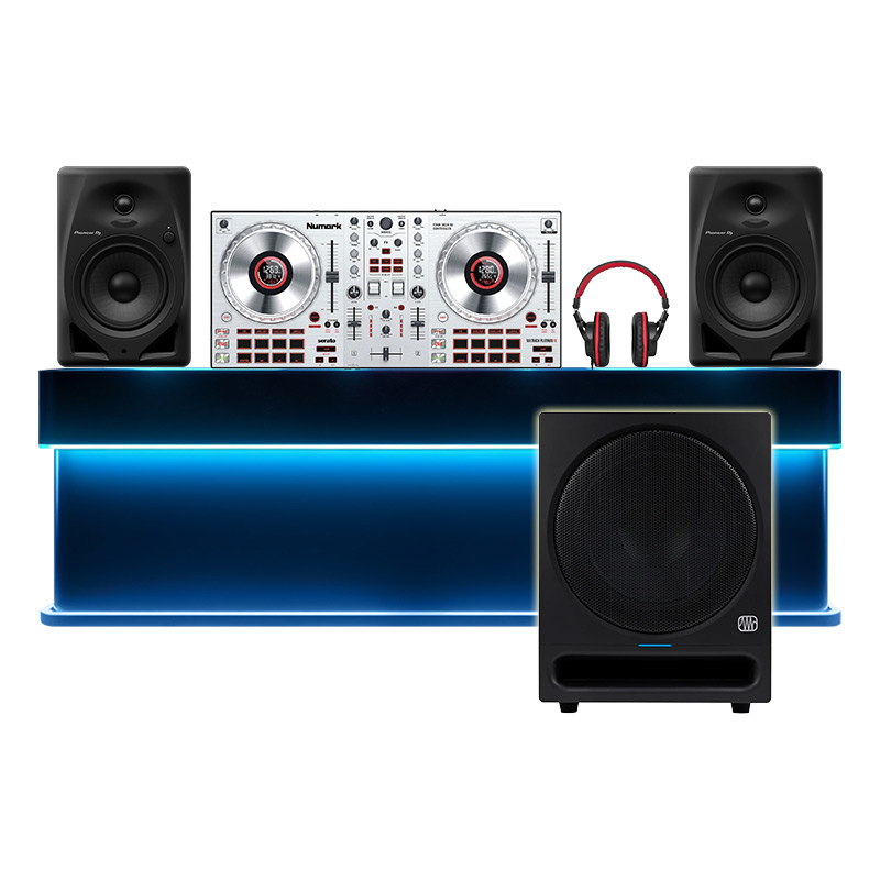 Dàn âm thanh DJ Numark, Pioneer, PreSonus DHD72 (Mixtrack Platinum FX, HF175, loa DM-50D, Eris Sub 8BT)