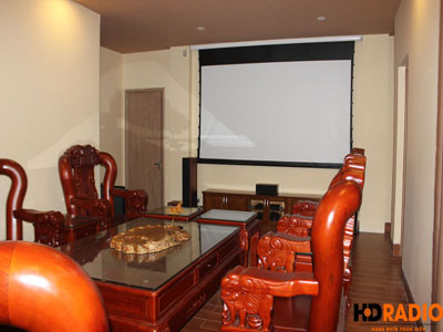 Lắp đặt phòng chiếu phim gia đình A Bích Thái Bình