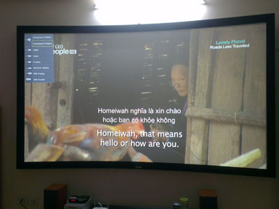 Phòng chiếu phim 3D gia đình - BenQ MH680 kết hợp màn cong 120 inch