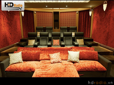 Phòng chiếu phim gia đình sang trọng