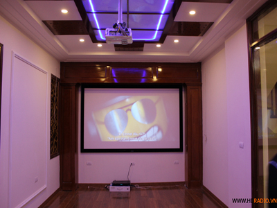 Lắp đặt phòng phim gia đình - A Nam Biệt Thự Linh Đàm
