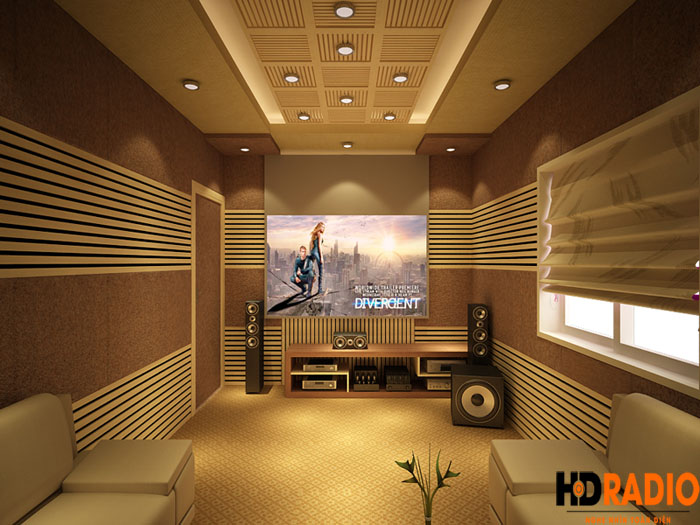 Thiết kế phòng chiếu phim gia đình Tại Hưng yên