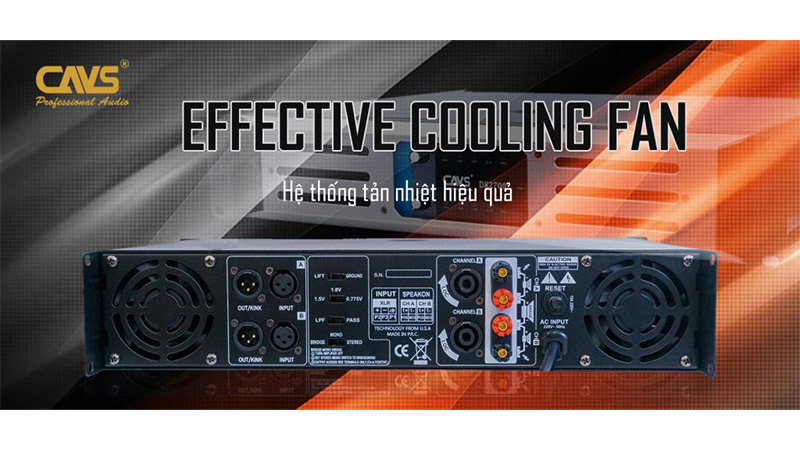 Hệ thống tản nhiệt của cục đẩy DK2700