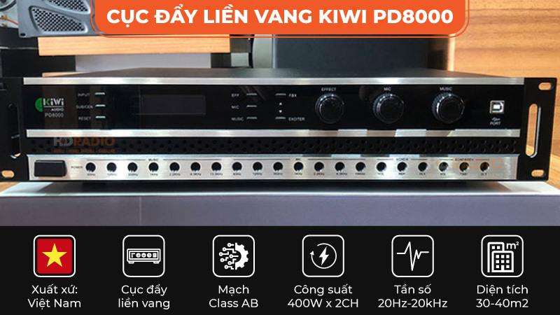 Cục đẩy liền vang Kiwi PD8000