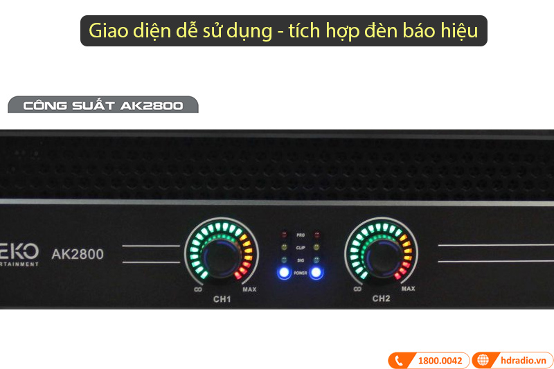 Cục Đẩy công suất Neko AK2800