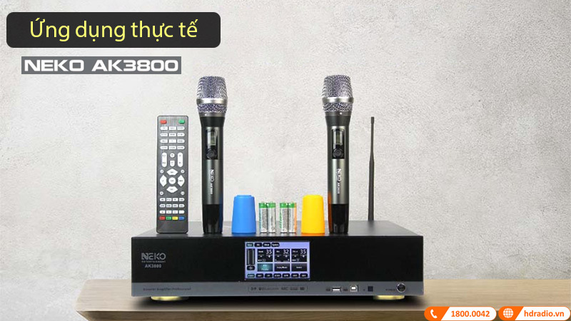 Cục Đẩy Liền Vang Micro Neko AK3800