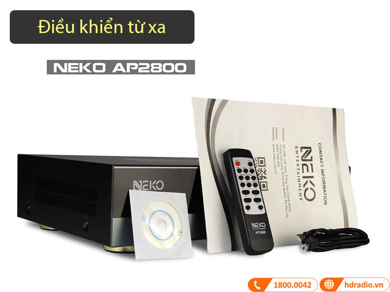Điều khiển từ xa của Neko AP2800 Đẩy công suất liền vang Neko AP2800