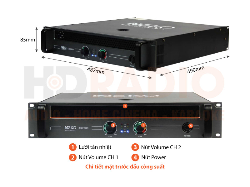 Cục đẩy công suất Neko AK2900 Cục đẩy công suất Neko AK2900
