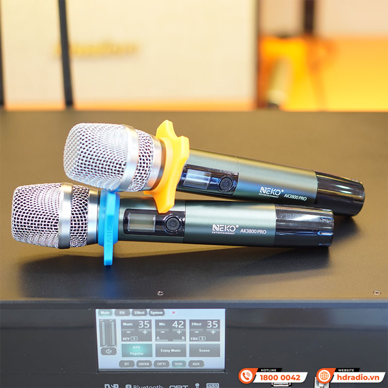 Cục Đẩy Liền Vang Neko AK3800 Pro, 700W x 2 Kênh, Màn Hình Cảm Ứng, Bluetooth-12