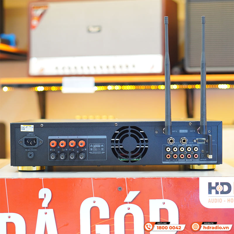 Cục Đẩy Liền Vang Neko AK3800 Pro, 700W x 2 Kênh, Màn Hình Cảm Ứng, Bluetooth-7