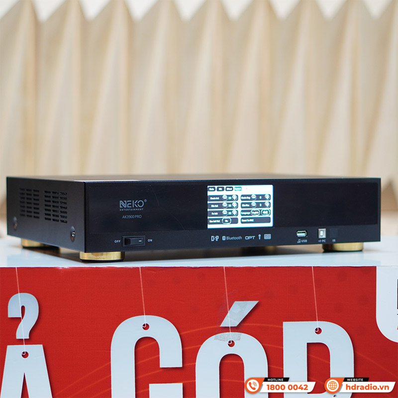 Đẩy liền vang mic Neko AK3900 Pro, 700W x 2 Kênh, Màn Hình Cảm Ứng, Bluetooth-3