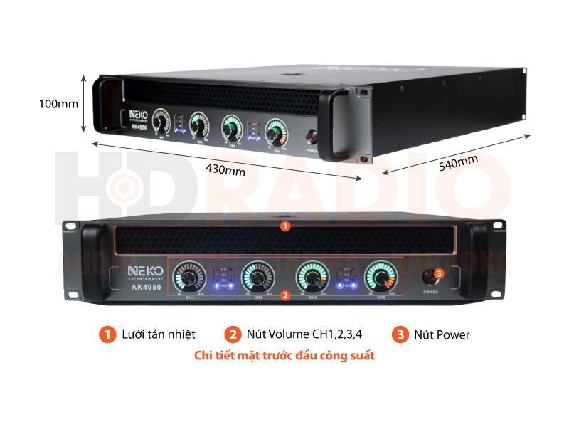 Cục đẩy công suất Neko AK4950
