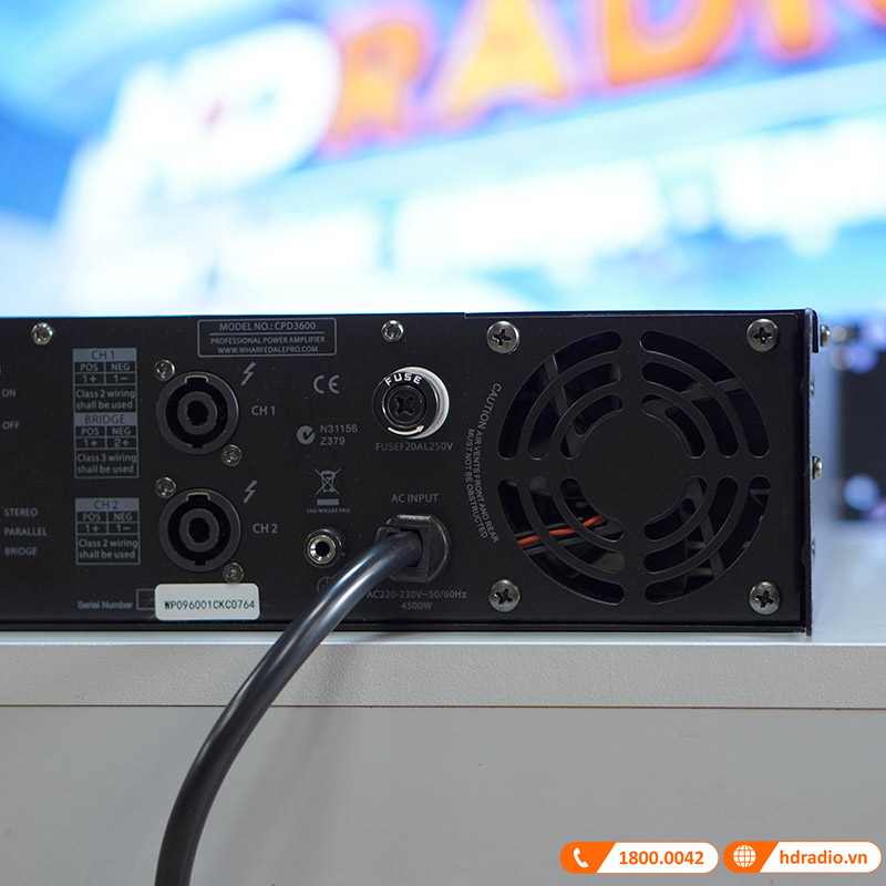 Cục công suất Wharfedale CPD3600, 870W x 2 Kênh-6