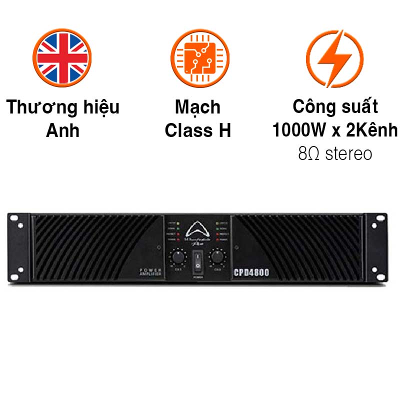 Cục Công Suất Wharfedale CPD4800, 1000W x 2 Kênh