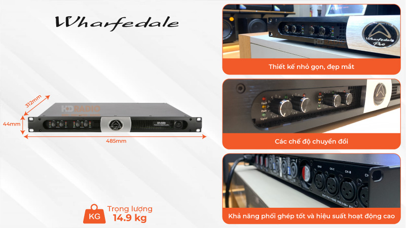 Cục đẩy Wharfedale DP 4120 thông số cơ bản