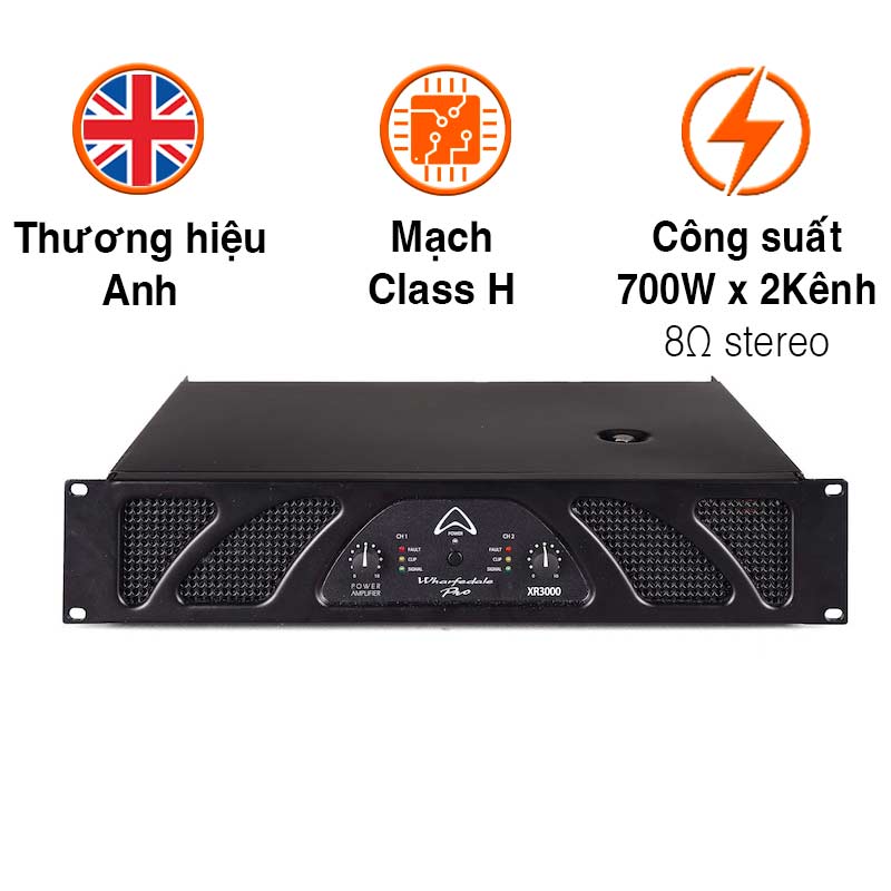 Cục đẩy Wharfedale XR3000 (Mạch Class H)