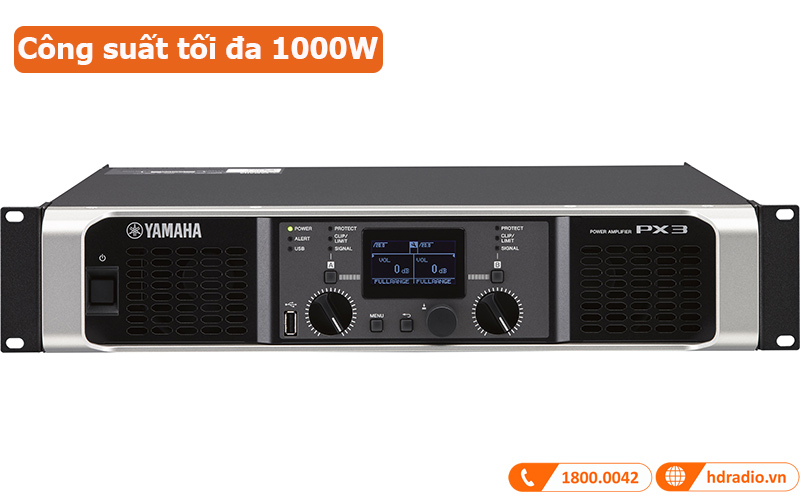 Cục đẩy Yamaha PX3 công suất tối đa 1000W