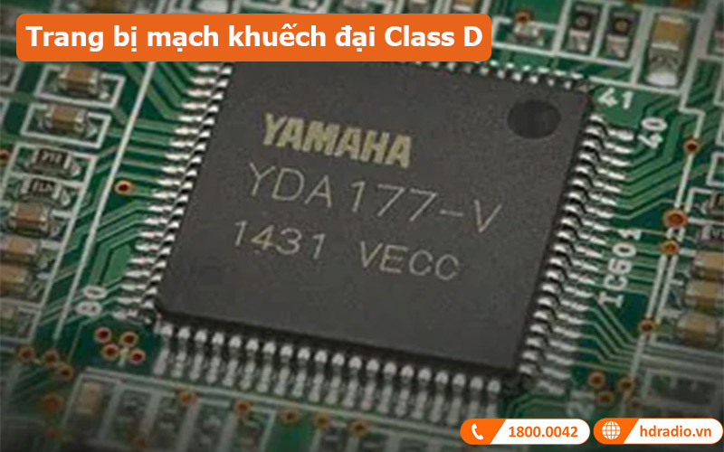 Cục đẩy Yamaha PX5 trang bị mạch khuếch đại Class D