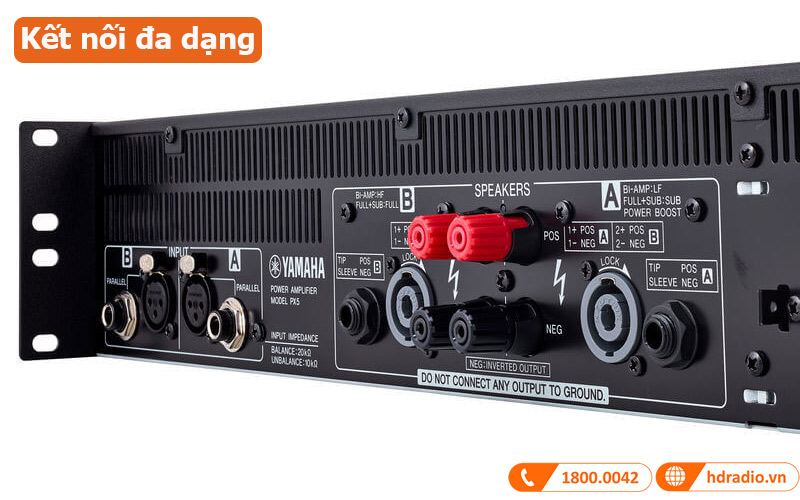 Cục đẩy Yamaha PX5 kết nối đa dạng