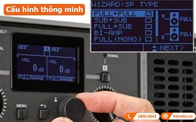 Công suất Yamaha PX8 trình hướng dẫn cấu hình thông minh