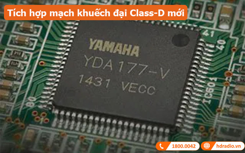 Công suất Yamaha PX8 tích hợp mạch khuếch đại Class D