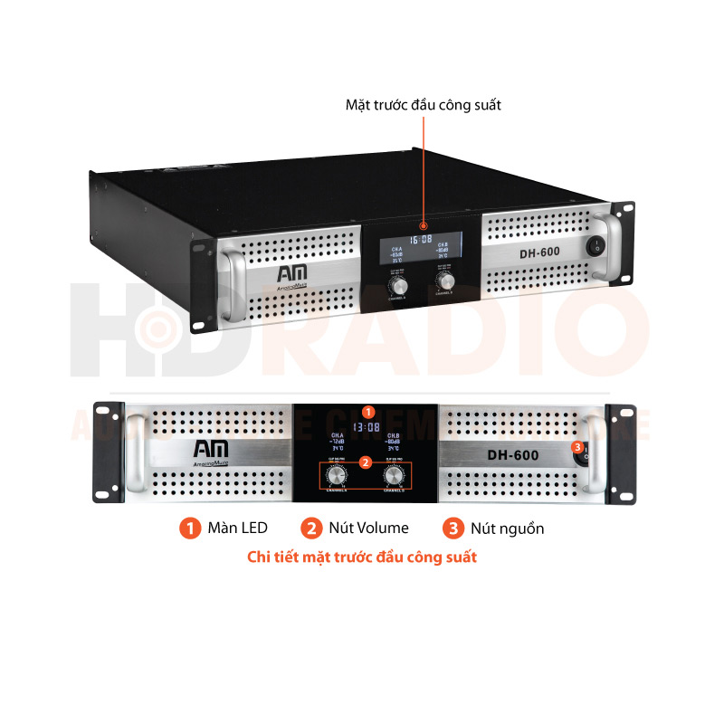Đẩy công suất AM DH600 Đẩy công suất AM DH600