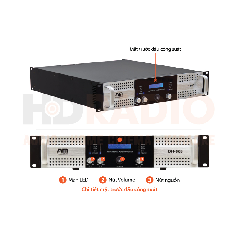 Chú thích Đẩy công suất AM DH668