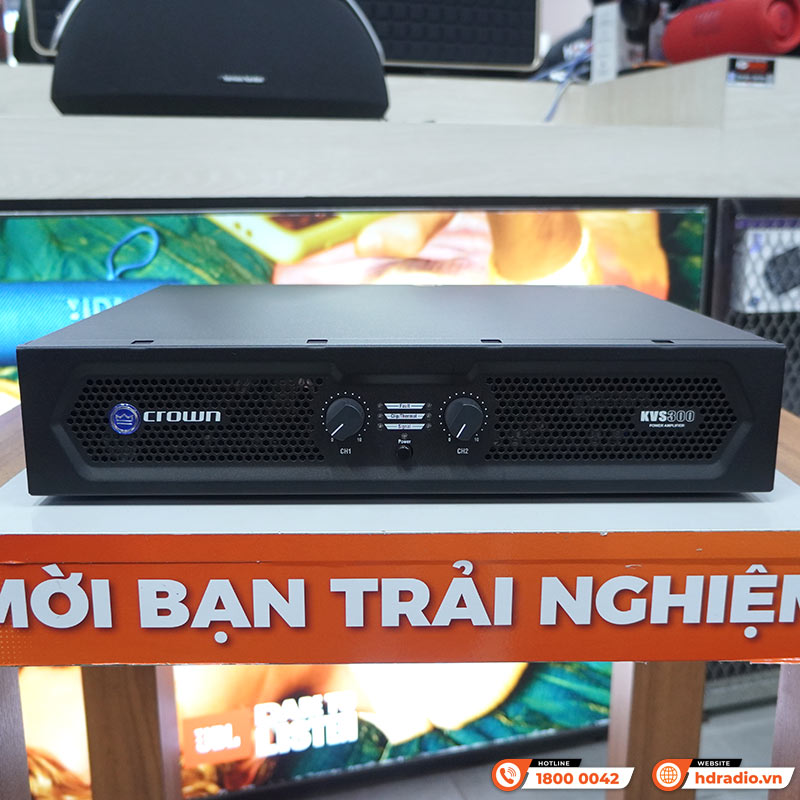 Cục đẩy công suất Crown KVS300, Công Suất 300W x 2 Kênh ở 8 ohm-1