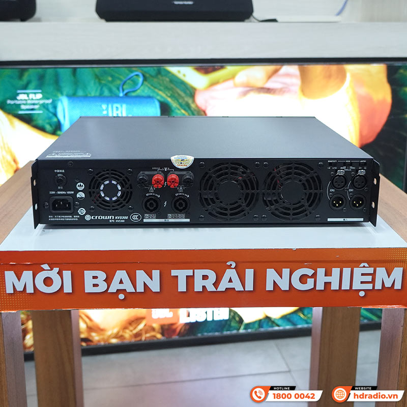 Cục đẩy công suất Crown KVS300, Công Suất 300W x 2 Kênh ở 8 ohm-5