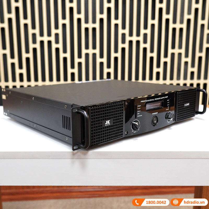 Cục công suất JKAudio H2400, 400W x 2 Kênh, Class H-2